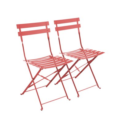 Chaise de jardin pliante métal (lot de 2) CHAISES EMILIA SWEEEK