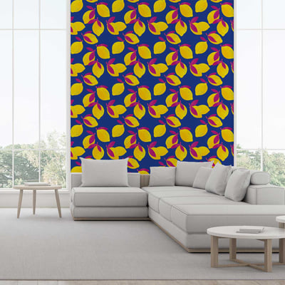 Papier peint citrons pop HEXOA