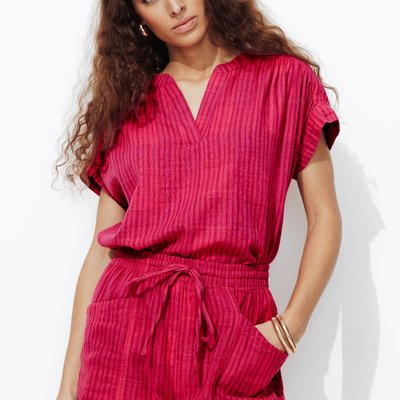Blouse rayée en coton PROMOD