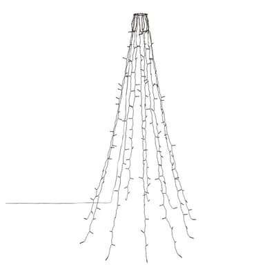 Robe lumineuse d'extérieur 165 cm 170 LED multicolore fil vert 13 fonctions sur secteur FEERIC LIGHTS & CHRISTMAS