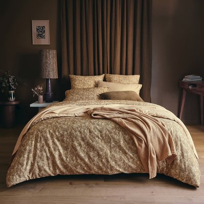Housse de couette imprimée en satin de coton, BRUYERE ESSIX
