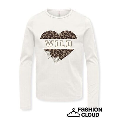 T-shirt maniche lunghe, stampa davanti KIDS ONLY