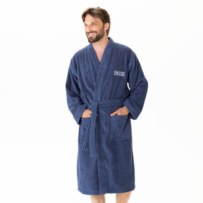 Peignoir col kimono brodé bouclette 100% coton, Paris Saint Germain PARISIAN PSG