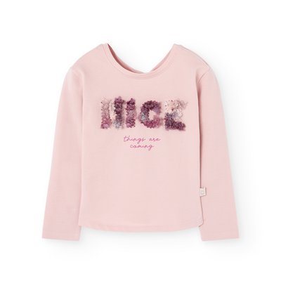 T-shirt avec dessin devant et ouverture dos BOBOLI