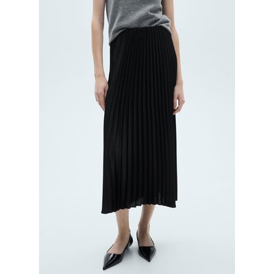 Jupe droite plissée MANGO