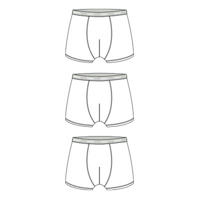 Lot de 3 boxers en coton BOBOLI