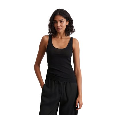 Top en maille fine slim en doux mélange de coton bio MARC O'POLO