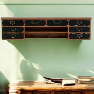 Etagère murale/portemanteaux 8 tiroirs LAMPHUN PIER IMPORT
