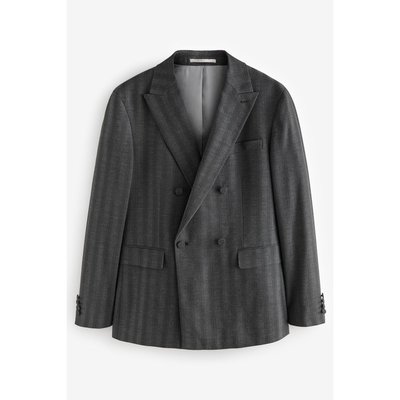 Veste de costume rayée à double boutonnage NEXT