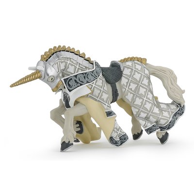 Cheval maître des armes cimier licorne PAPO