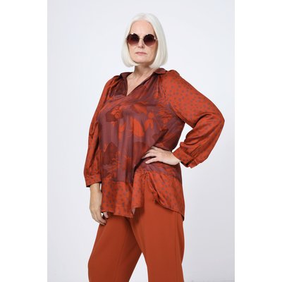 Blouse imprimé florale et pois JEAN-MARC PHILIPPE