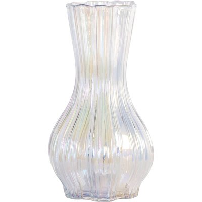 Vase décoratif iridescent en verre soufflé pour intérieur raffiné RECOLLECTION