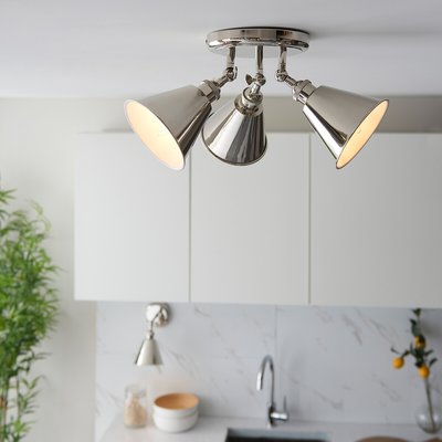Lily 3 Ceiling Spot in Bright Nickel SO'HOME