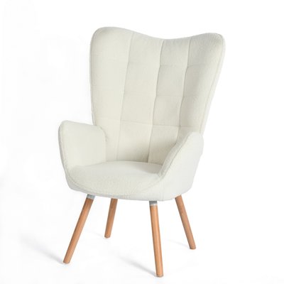 Fauteuil relax fauteuil confortable en bouclette scandinave, FUNKEL MEUBLES COSY