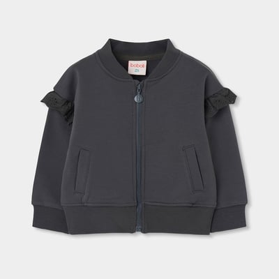 Gilet fille molleton avec volants BOBOLI