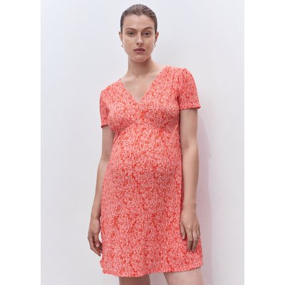 Robe courte texture fleurs MANGO