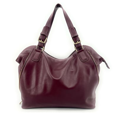 Grand sac à main en cuir lisse italien CAMELIA OH MY BAG