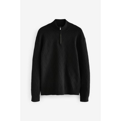 Pull regular zippé doux haut de gamme NEXT