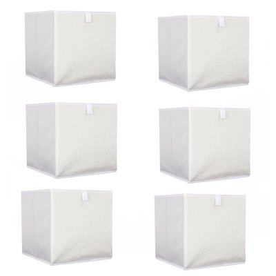 Lot de 6 cubes de rangement pliable bouclette THE HOME DECO FACTORY