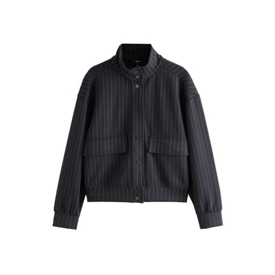 Veste style militaire à fines rayures NEXT