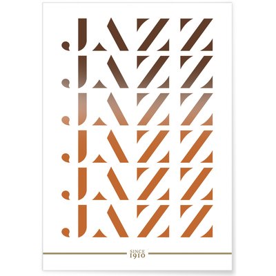Affiche Jazz since 1910 L'AFFICHERIE
