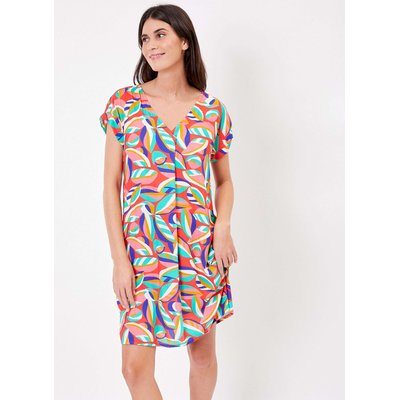 Robe fluide imprimée col V TATU LA FIANCÉE