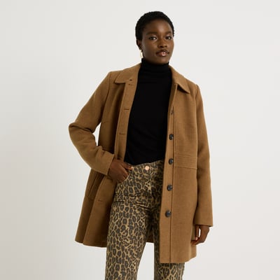 Manteau mi-long avec boutons GRAIN DE MALICE