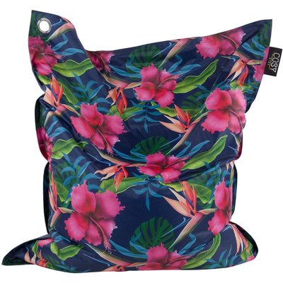Maxi coussin imprimé intérieur extérieur 110 x 130 cm Esmeralda JARDINDECO