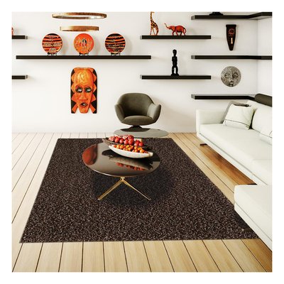 Tapis shaggy tissé motif uni BASIC UN AMOUR DE TAPIS