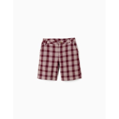 Short chino en coton à carreaux You&Me ZIPPY