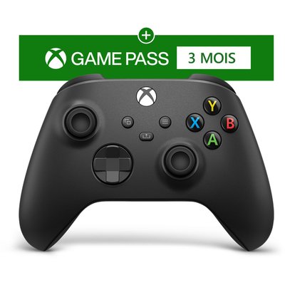 Manette Carbon Black +3 mois de Game Pass Ultimate MICROSOFT
