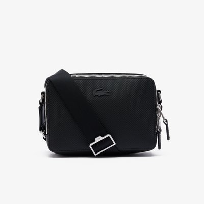 Petit sac reporter Chantaco en cuir LACOSTE