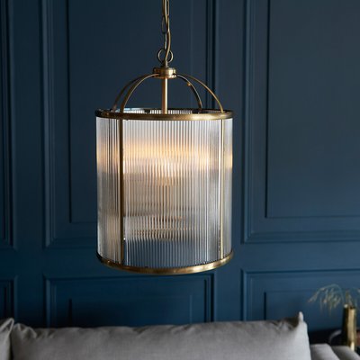 Loyton Ribbed Glass 4 Light Pendant SO'HOME