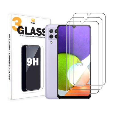Protège écran Samsung A22 4G Verre trempe x3 IBROZ