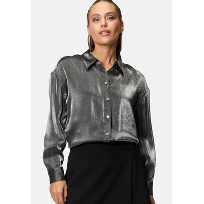 Blouse glänzend mit knopfleiste ZERO