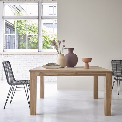 Table en teck massif 8 pers.  BOSTON BERAH GETAH