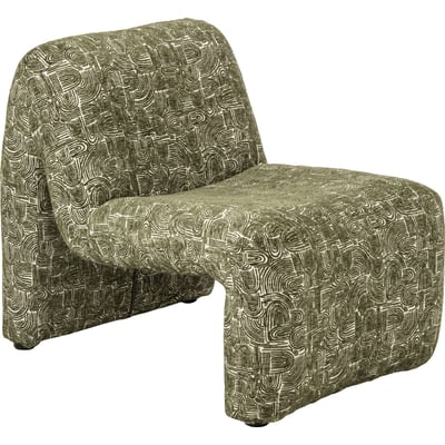Chaise longue en tissu à motif graphique RECOLLECTION