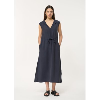 Robe à capuche en viscose texturée HUMILITY