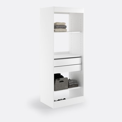 Module dressing, 3 tablettes et 2 tiroirs Build LA REDOUTE INTERIEURS