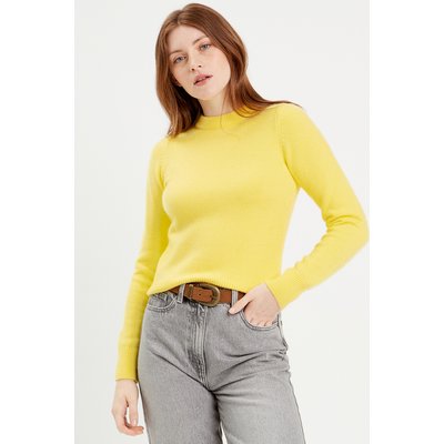 Pull grosse maille femme moutarde La Redoute
