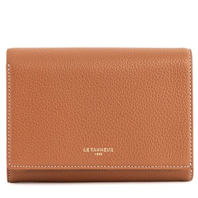 Portefeuille en cuir grainé EMILIE LE TANNEUR