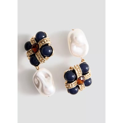 Boucles d’oreilles pendantes perle MANGO