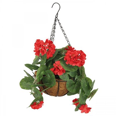 Geranium artificiel suspension 35cm LIGNE DECO