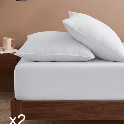 Lot de 2 draps housse jersey coton bonnet 30 cm MANHATTAN SENSEI MAISON