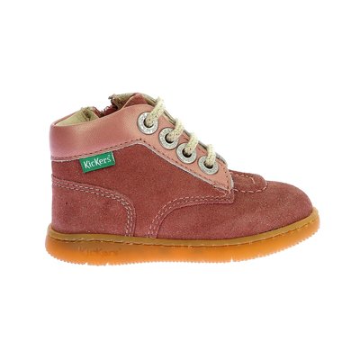 Lederboots Kickiconic, Schnürung und Reissverschluss KICKERS