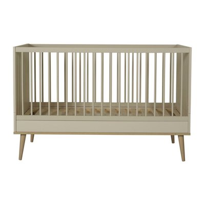Lit bébé 70x140 cm évolutif en lit enfant Flow White et Oak QUAX
