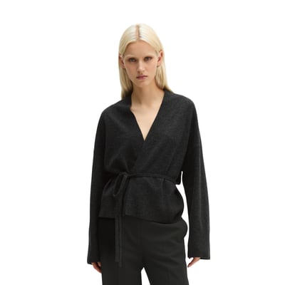 Cardigan croisé oversize en mélange de laine vierge et de cachemire MARC O'POLO