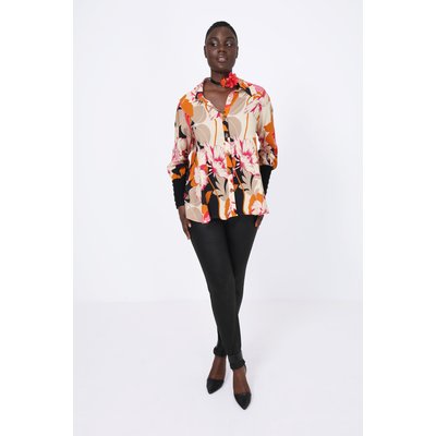 Chemise imprimée avec poignet en cote unie JEAN-MARC PHILIPPE