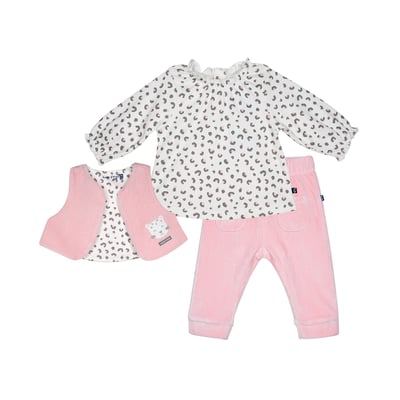 Tunique jegging gilet sans manches maÏa maille bebe SUCRE D'ORGE