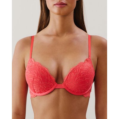 Soutien-gorge ultra push-up en dentelle rose pâle MOCHALATIZ UNDIZ